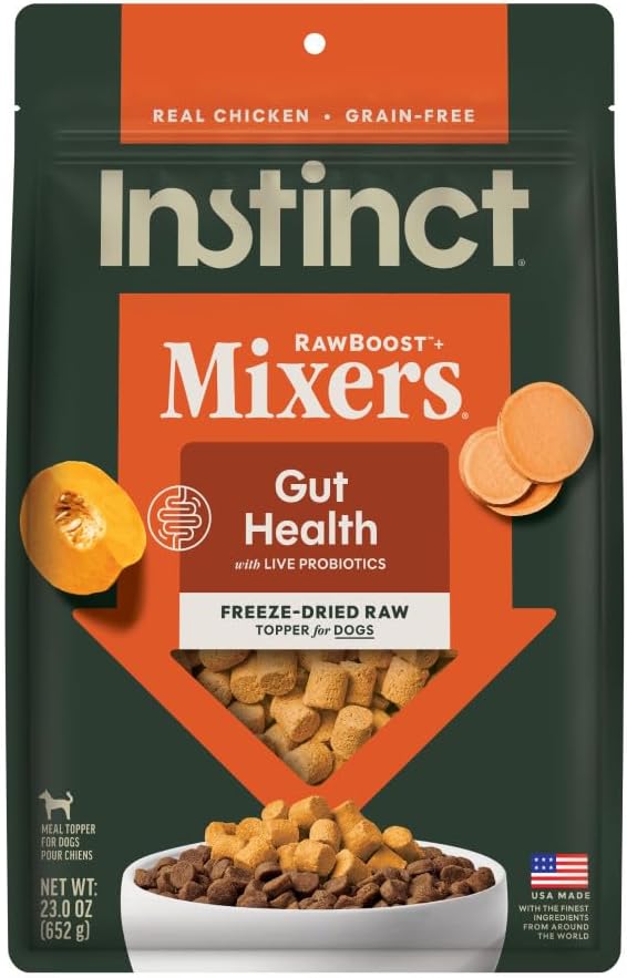 Instinct RawBoost Functional Mixers, Freeze Dried Dog Food Topper, Grain-Free, Real Chicken - Gut Health, 5.5 oz. Bag - Image 14