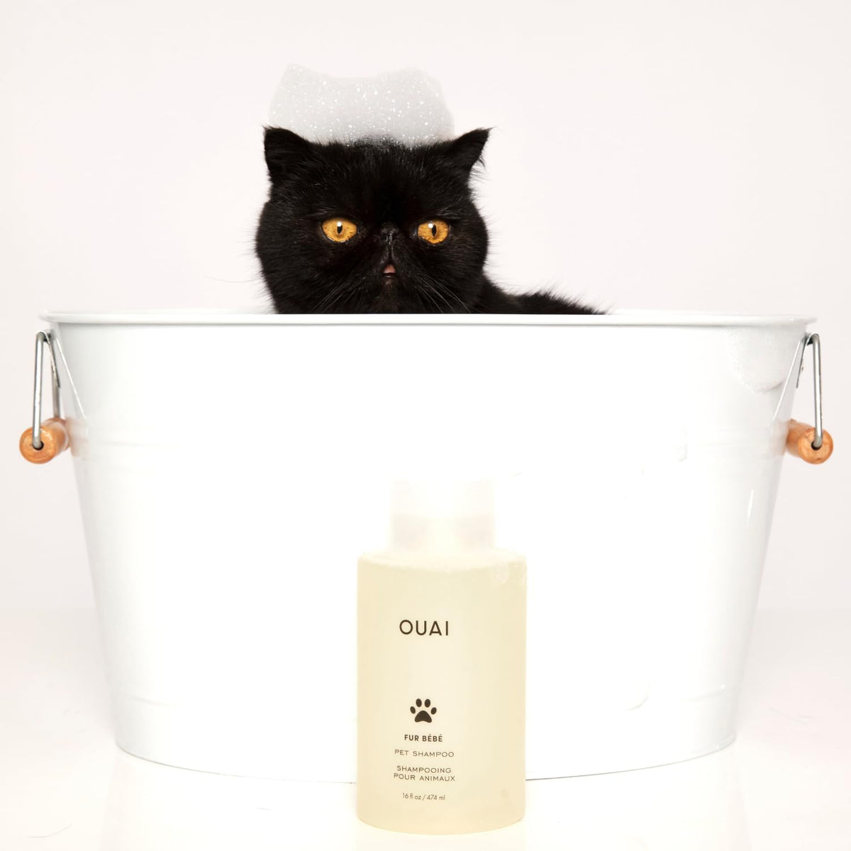 Ouai Mercer Street pet shampoo bottle design