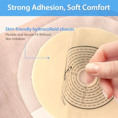 Close up of the Heagimed advanced medical hydrocolloid chassis with fifteen to sixty millimeter markings