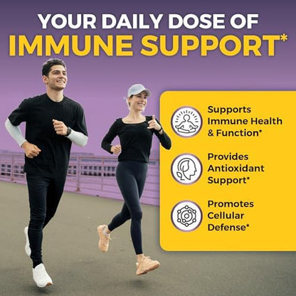 Viva Naturals immune support capsules supplement facts label