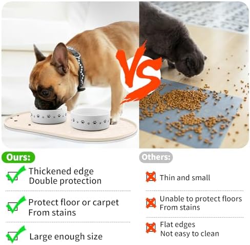 Food grade silicone pet feeding mat anti slip texture
