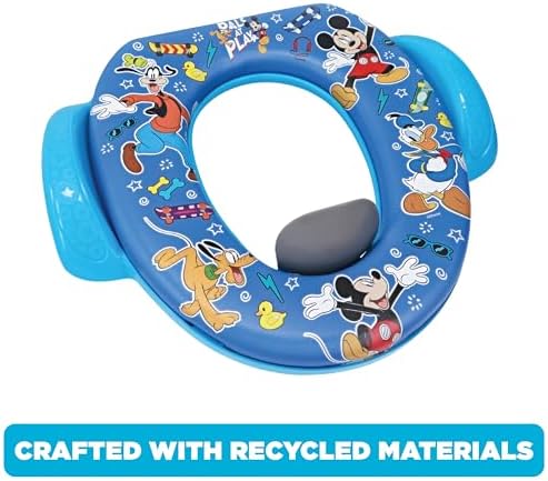 Disney Mickey Mouse cushioned potty training ring with easy grip safety handles side profile
