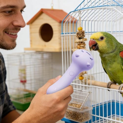 Manon Rosa Bird Grooming Kit including the USB charging cable and attachments