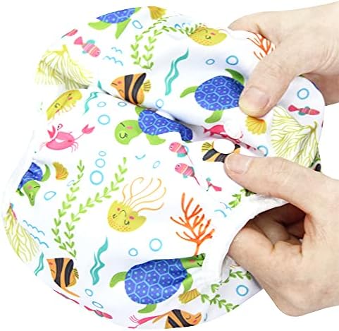 Langsprit 3 pack swim diaper set in vibrant aquatic designs