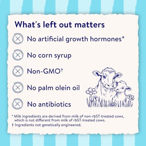 Close up of ingredients list on Similac non GMO infant formula