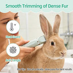 Lyrzzey green cordless grooming tool showing detachable ceramic blade assembly