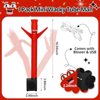 Poen red miniature dancing blow up man with separate blower base and power wire