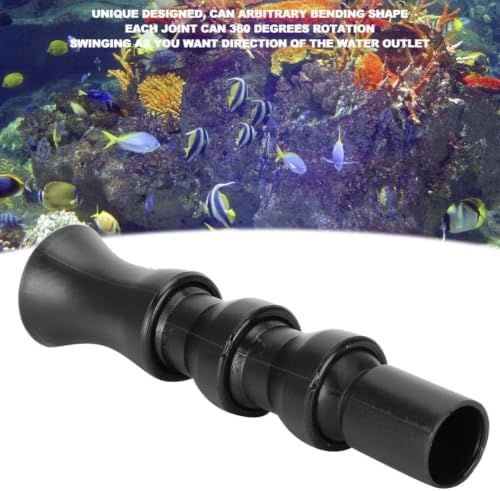 Topincn flexible 360 degree rotatable nozzle in black