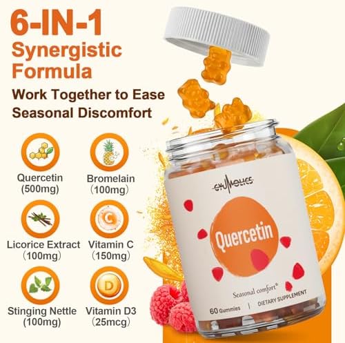 Gyumolics children vegan dietary supplement bottle showing ingredient list including bromelain and vitamin C