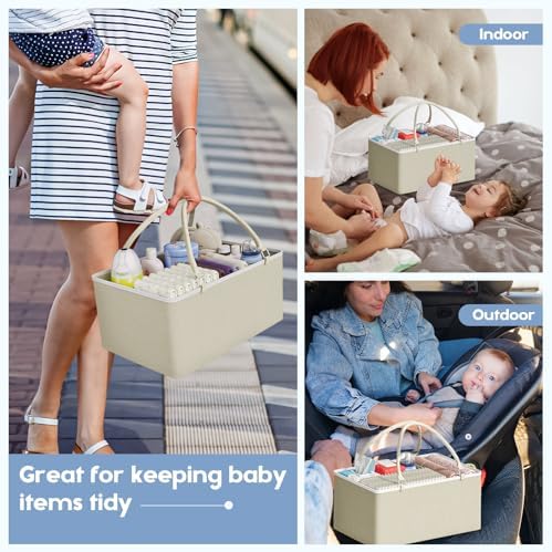 Cidaziya baby diaper organizer loaded with nursery essentials