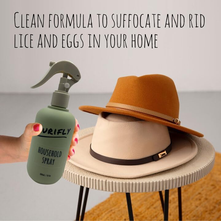 Natural tangerine and vanilla scented lice spray for furniture