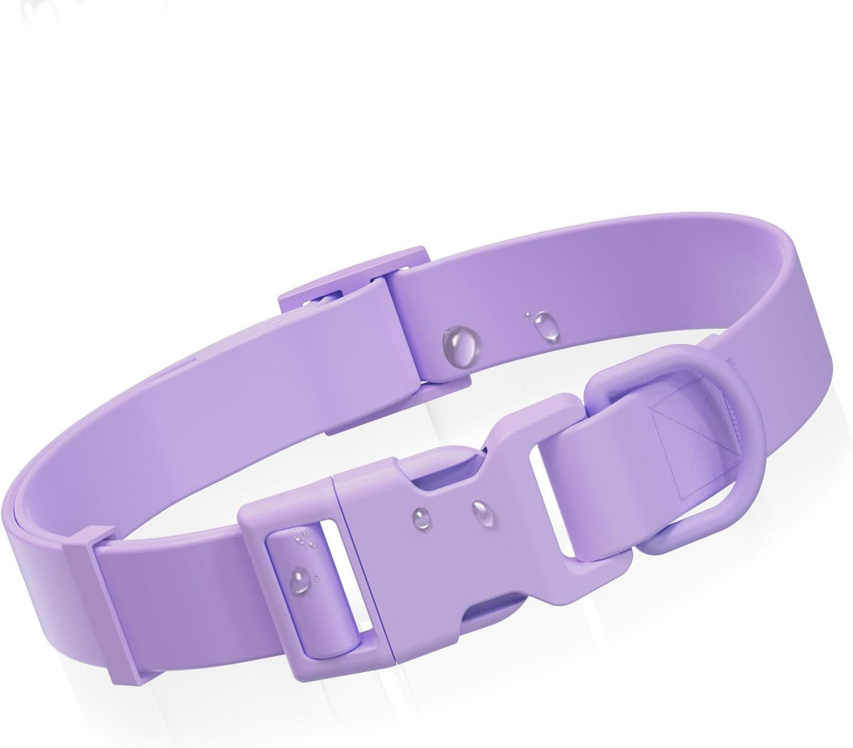 Waterproof Dog Collar, Rubber Adjustable Collars with Quick Release Buckle, Odor-Resistant, Easy to Clean Pet Collars for Small Medium or Large Dogs (Pink, M 11.8-18.5 inch) - Image 12