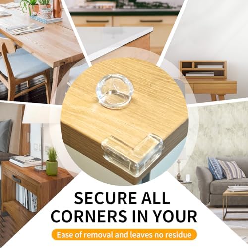 Family living room showing discreet Rindion baby corner protectors