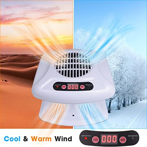Light blue air nail dryer with hot and cool settings