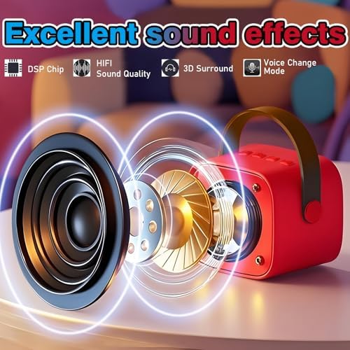 GffoihsX toddler musical toy kit showing speaker base and dual microphone holders