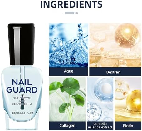 Onyxoguard nail growth serum providing assistance with stronger and thicker nails