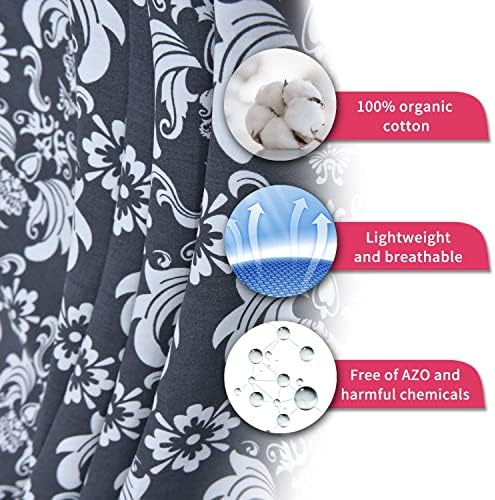 Side view of UHINOOS nursing cover showing rigid arched neckline
