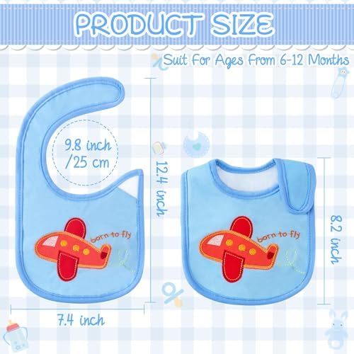 Close up of 2ooya infant food bib showing the adjustable hook and loop closure mechanism