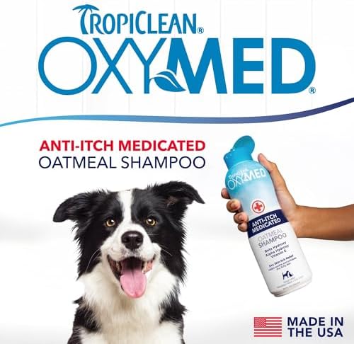 Close up of pet coat before and after using soothing shampoo