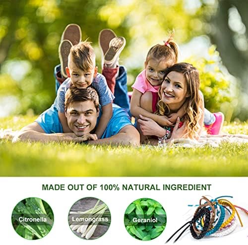 Variety of colorful braided PU leather mosquito bands