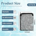 Close up view of the rust proof plastic zipper on the Okxiri nylon aquarium filter net.