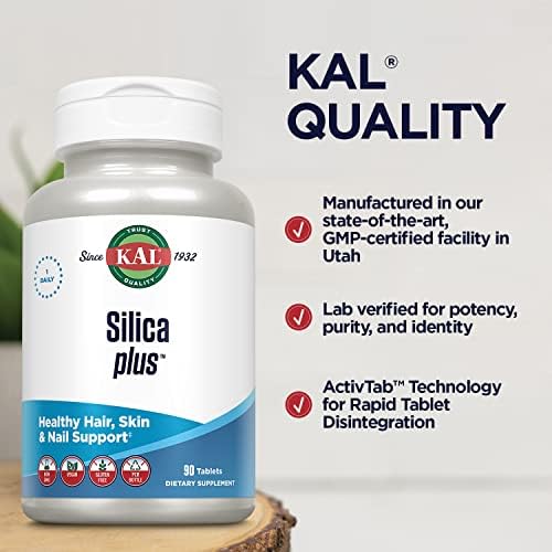 KAL Silica Plus bottle top angle view showcasing the authentic security seal