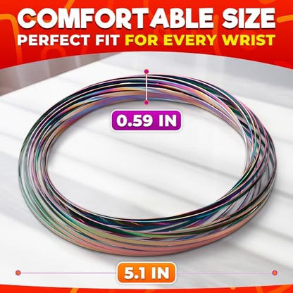 DIMROM kinetic spring toy collapsed flat into a compact circular infinity loop shape