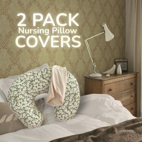 Two pack Teleamica nursing pillow slipcovers set