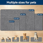Bcoimo super absorbent pet mat catching water spills near a dog feeding station