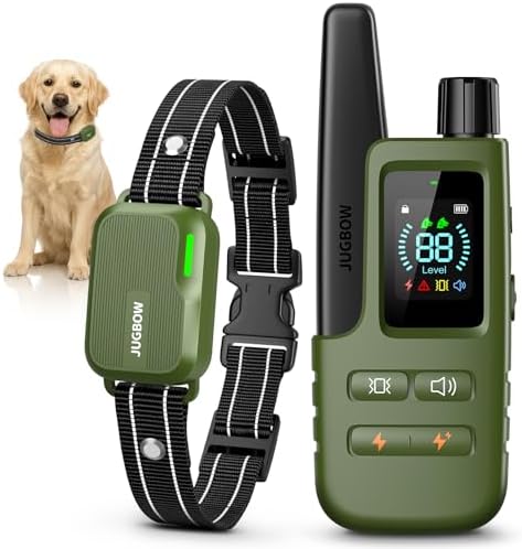 Jugbow remote dog training collar with waterproof receiver box