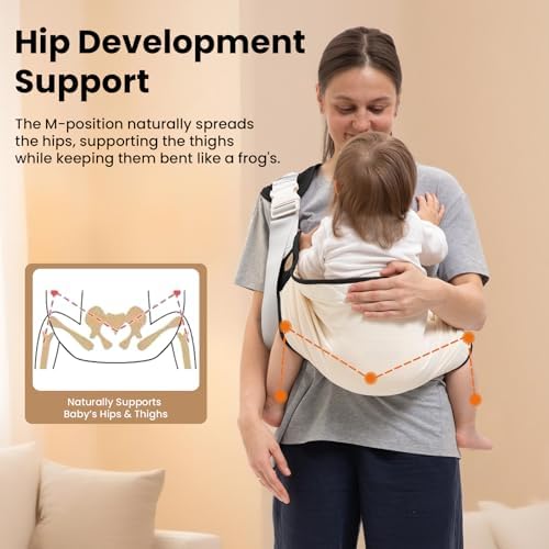 Cosdig ergonomic baby carrier with breathable mesh detail