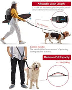 WANFIRE running dog leash worn as a crossbody strap by a jogger.
