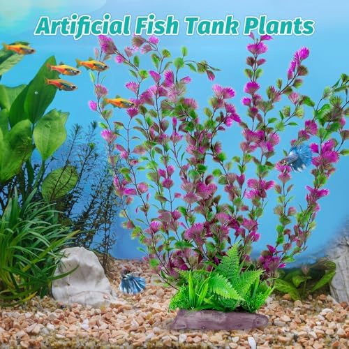 Hamiledyi artificial aquatic vegetation providing hiding spots for pet fish
