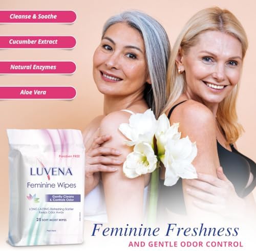 Gynecologist tested pH balanced wipes for daily freshness and odor control.