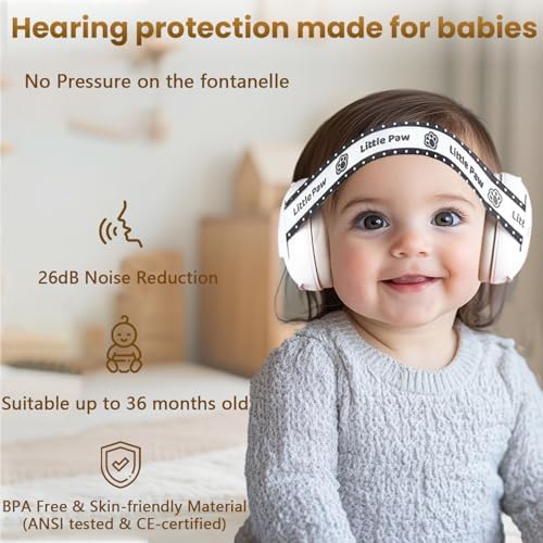 Adjustable headband feature of Dekukar baby ear defenders