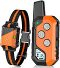 Orange and black electronic dog collar receiver with remote control