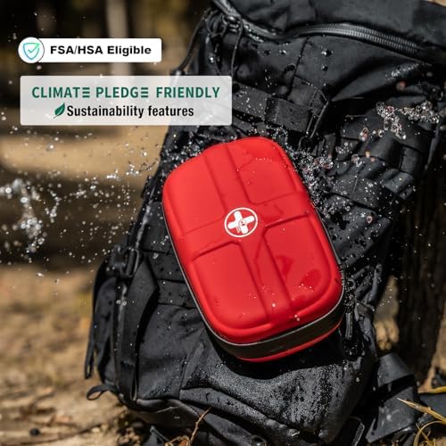 Rhino Rescue emergency kit showing water-resistant zipper and hard shell