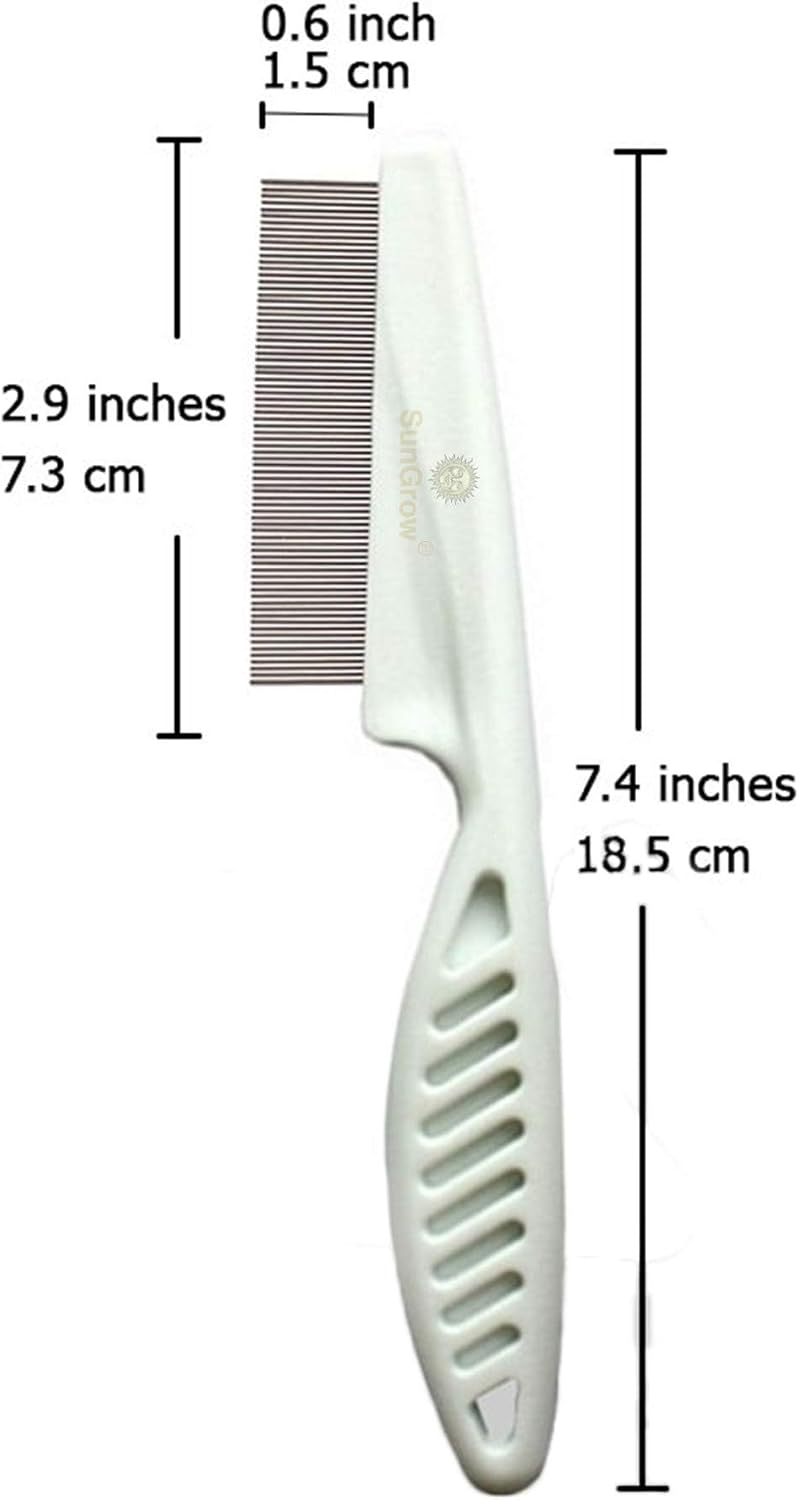 SunGrow pet comb for cats and dogs held in hand