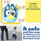 Bluey backpack with detachable leash for toddlers