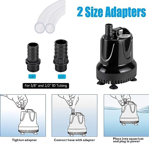 Hygger electric water change pump power cord and body