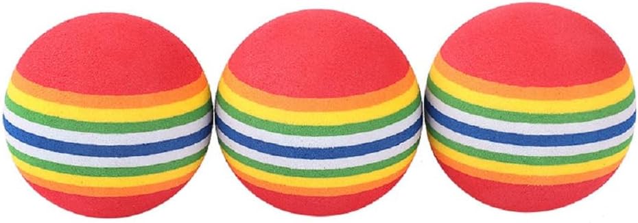Bepets colorful rainbow cat toy sponge balls set of twelve