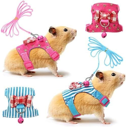 Satinior padded vest harness for guinea pigs and hamsters