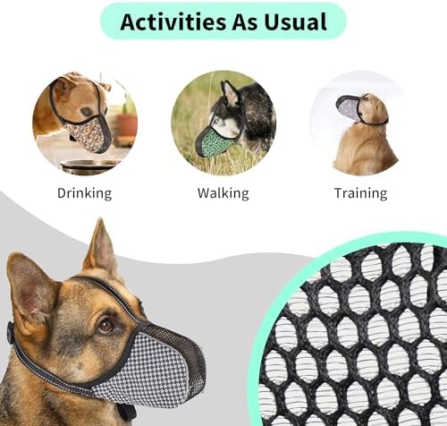 Side profile of Joypaws XS dog muzzle showing adjustable straps