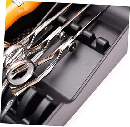 LALAFINA barber case organizer tray displaying scissors and combs neatly arranged