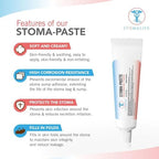 Stomalife alcohol free hydrocolloid ostomy cream tubes close up