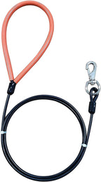 Demonstration of the flexible and strong coated wire cable design on the Mi Metty leash.