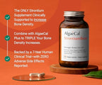 AlgaeCal Strontium Boost 680 mg capsules bottle back label showing ingredients