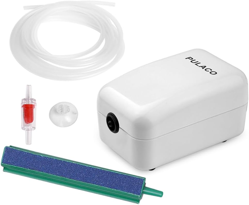 Pulaco Ultra Quiet Mini Aquarium Air Pump front view