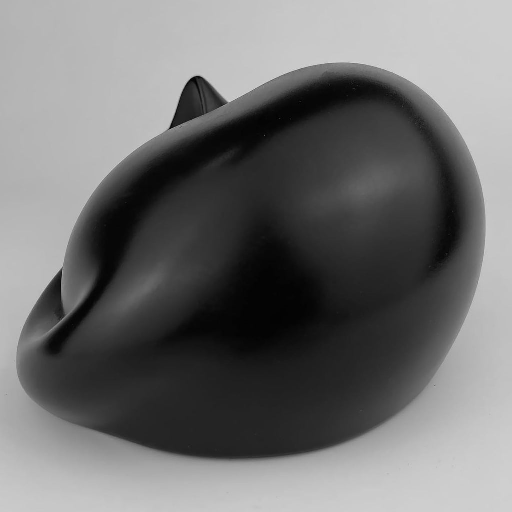 Sleeping Cat Memorial Urn, Black Resin Cremation Keepsake (Black) - Image 6