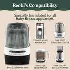 Close up of Roobi descaling solution 2 pack packaging